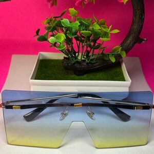 Blue/Green Ombré  Sunglasses, EyeWear, Accessories